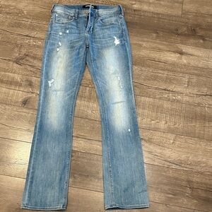 Express Light Wash Distressed Women's Jeans